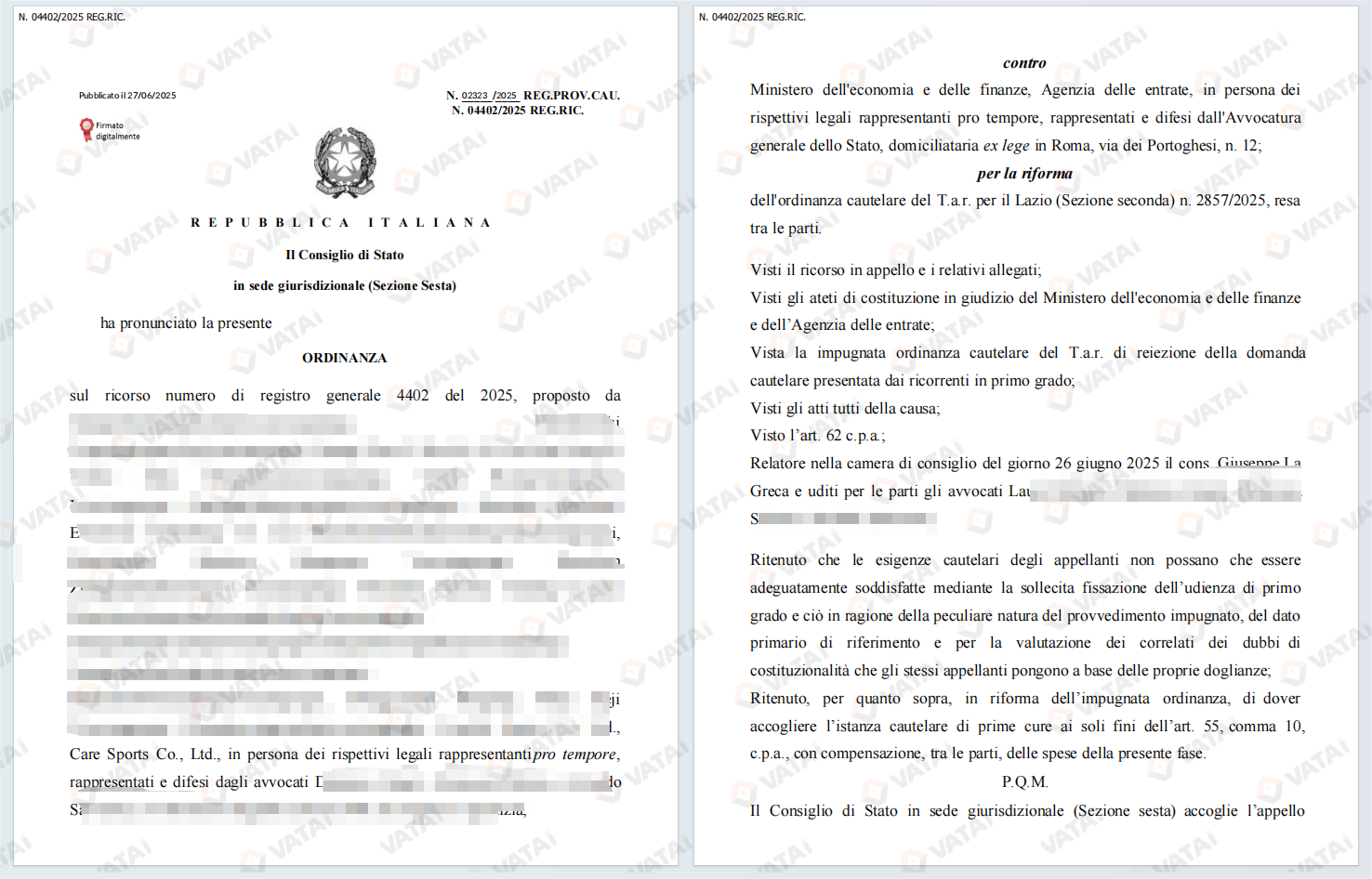 Breakthrough in Legal Fight Over Italy's €50,000 VAT Guarantee: Sellers Win Procedural Victory