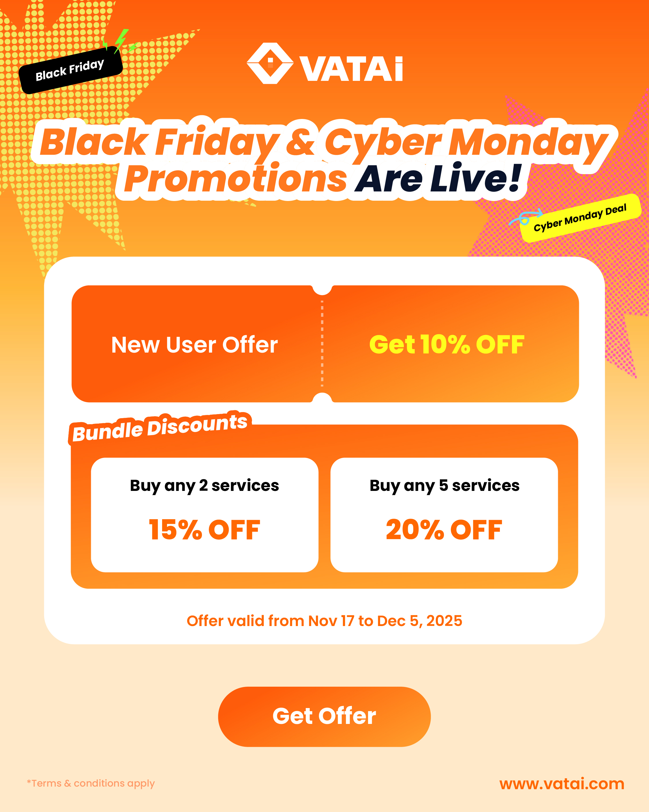 Black Friday 2025: Save Up to 20% on VAT & Compliance Services