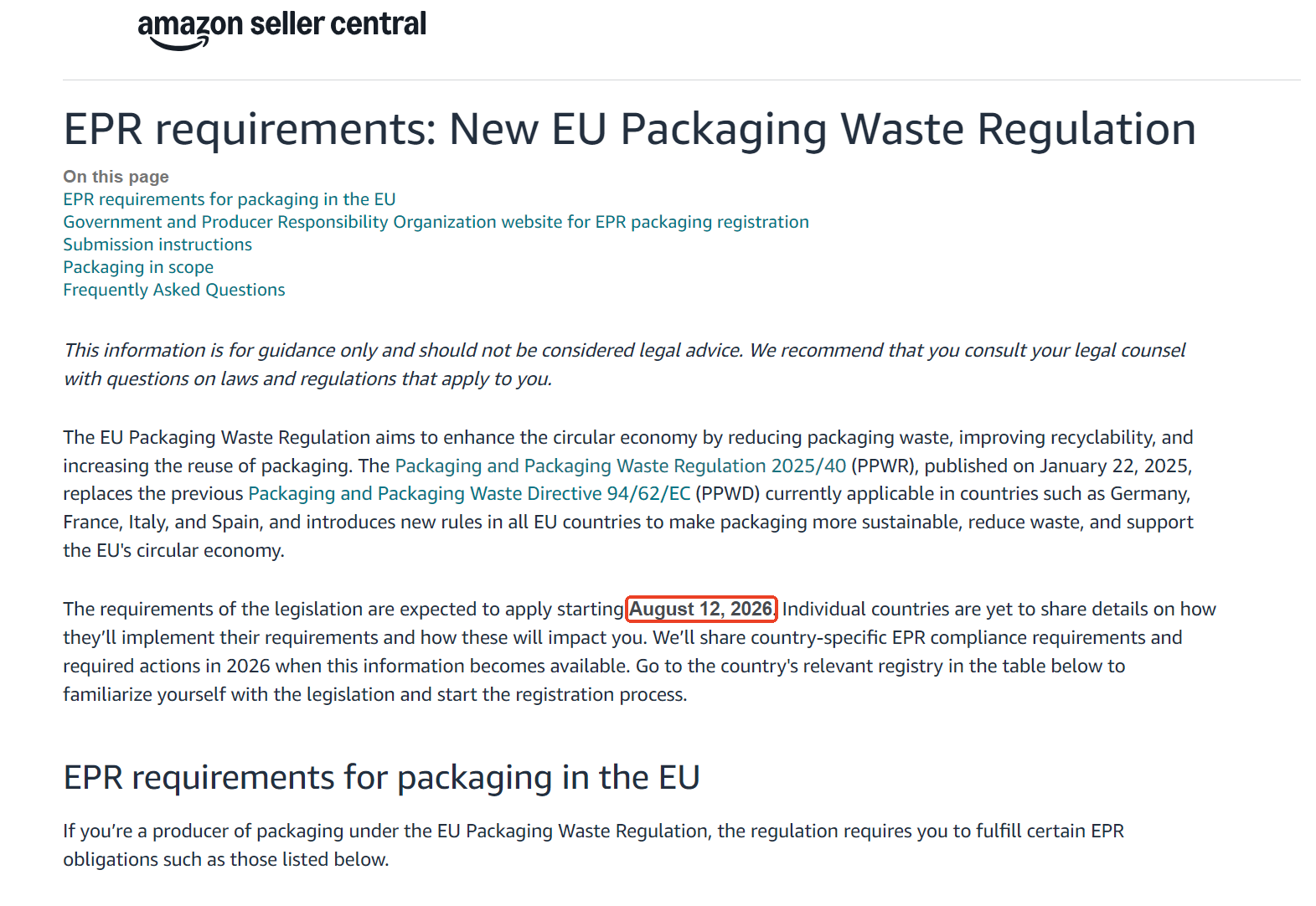 EU Packaging & Packaging Waste Regulation (PPWR) Compliance Guide for E-commerce