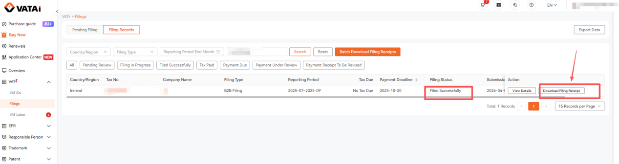 Ireland B2B (VIES) Filing Guide