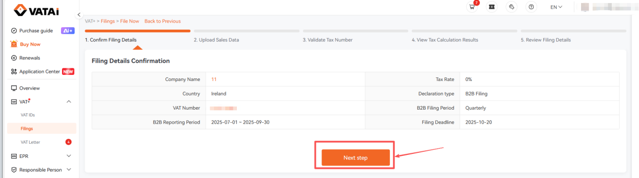 Ireland B2B (VIES) Filing Guide