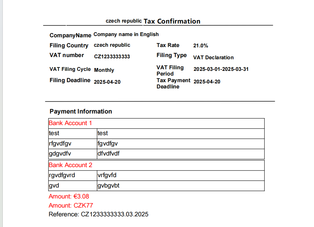 Czech VAT Filing Guide